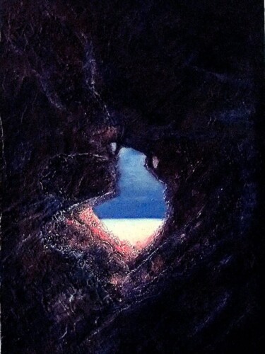 Painting titled "Hercules Grotte" by Mamduh Fansa, Original Artwork, Acrylic