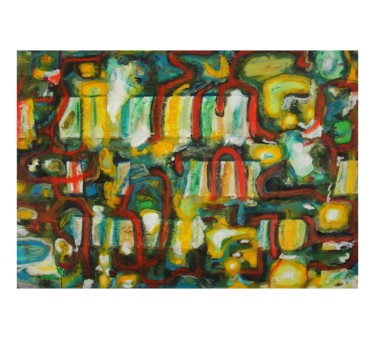 Painting titled "labyrinth - amamede…" by Amamede, Original Artwork, Oil
