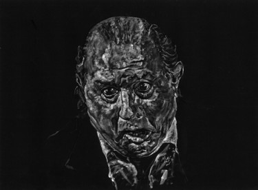 Malerei mit dem Titel "Fernando De la More…" von Mamé Ríos, Original-Kunstwerk, Acryl