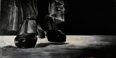 Pintura titulada "Taconeo Flamenco" por Mamé Ríos, Obra de arte original, Acrílico