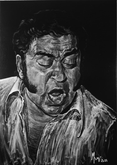 Painting titled "Fernando Terremoto…" by Mamé Ríos, Original Artwork, Acrylic