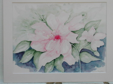 Peinture intitulée "Fleur épanouie" par Mamija, Œuvre d'art originale