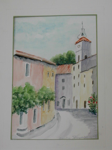 Peinture intitulée "Rue provençale" par Mamija, Œuvre d'art originale
