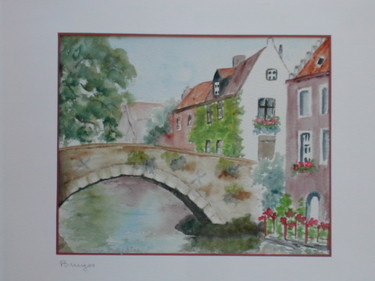 Peinture intitulée "Bruges" par Mamija, Œuvre d'art originale