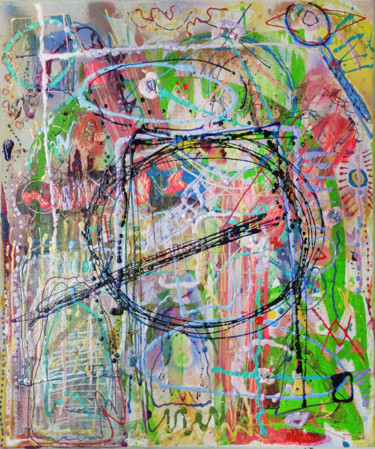 Foggy Meadow Painting titled "Foggy Meadow" by Mamoru Tatsuda, Original Art, Tempera