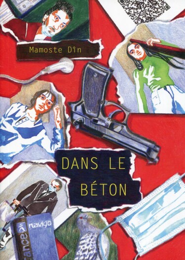 Drawing titled "Dans le béton - Mam…" by Mamoste Dîn, Original Artwork, Pencil