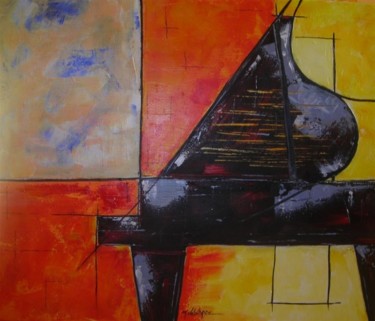Peinture intitulée "piano" par Maria Valverde, Œuvre d'art originale