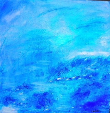 Peinture intitulée "entre ciel et mer 3" par Maria Valverde, Œuvre d'art originale