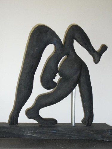 Sculpture intitulée "ACROBATE" par France Lemaitre, Œuvre d'art originale, Terre cuite