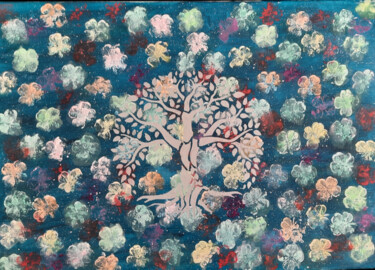 Картина под названием "Lucky life" - Mams'L, Подлинное произведение искусства, Акрил Установлен на Деревянная рама для носил…
