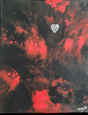 Peinture intitulée "L'amour triomphe to…" par Mams'L, Œuvre d'art originale, Acrylique Monté sur Châssis en bois