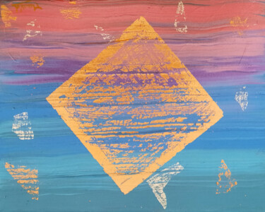 Peinture intitulée "Sunset vibes" par Mams'L, Œuvre d'art originale, Acrylique Monté sur Châssis en bois