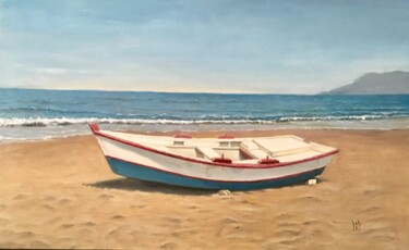 Pintura titulada "Barca" por Mams, Obra de arte original, Oleo