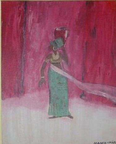 Painting titled "Afrikanerin" by Mamu, Original Artwork, Oil