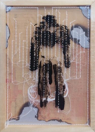 Collages getiteld "Ode to Beirut – Fig…" door Manar Ali Hassan, Origineel Kunstwerk, Collages