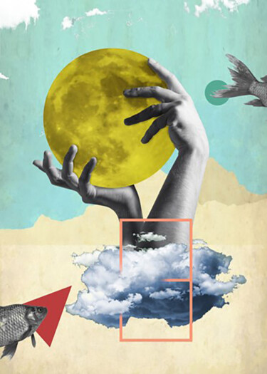 Digitale Kunst mit dem Titel "Untitled 6" von Manar Ali Hassan, Original-Kunstwerk, Digitale Collage