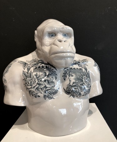 Larry Schultz Sculpture titled "Larry Schultz" by Manat, Original Art, Acrylic