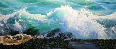 Last dance of the waves Peinture intitulée "Last dance of the w…" par Mantas Naulickas, Œuvre d'art originale, Huile