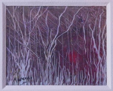 Pintura titulada "bosque morado" por Art Mancino, Obra de arte original