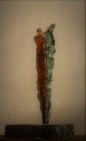 Sculptuur getiteld "riflesso-interiore.…" door Marcello Mancuso, Origineel Kunstwerk, Metalen