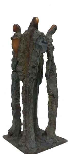 「Sguardi individuali」というタイトルの彫刻 Marcello Mancusoによって, オリジナルのアートワーク, ブロンズ