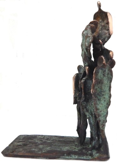 Sculpture titled "RESILIENZA" by Marcello Mancuso, Original Artwork, Bronze