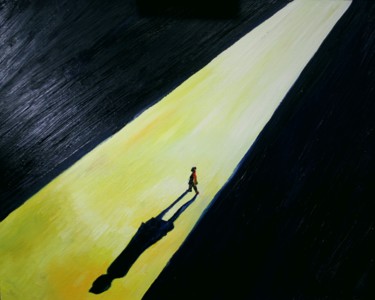 Картина под названием "Иди на свет" - Илья Чудаков, Подлинное произведение искусства, Масло