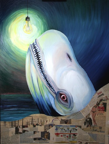 Картина под названием "из фальши к мнимости" - Илья Чудаков, Подлинное произведение искусства, Масло