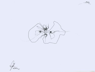 Drawing titled "..., Nancy" by Daniel Mandelik, Original Artwork