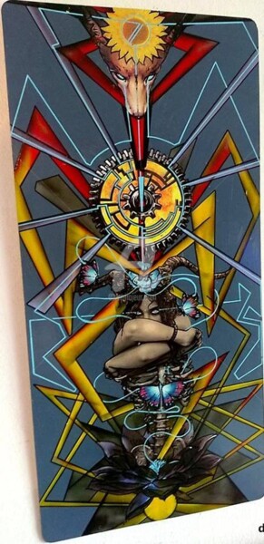 Peinture intitulée "La Peaux sur les os" par Drakman Kut Kut, Œuvre d'art originale, Bombe aérosol