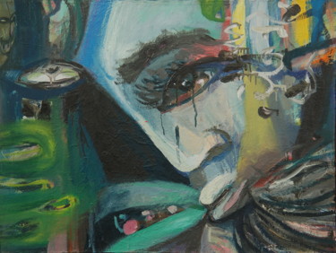 Картина под названием "The Kiss Of Judas" - Romantic, Подлинное произведение искусства, Масло