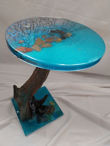 Design mit dem Titel "Meerjungfrau/ Verka…" von Mandy Bonitz, Original-Kunstwerk, Tischkunst