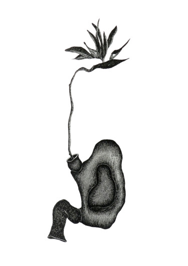 Dibujo titulada "Autem" por Mandy Kermoal, Obra de arte original