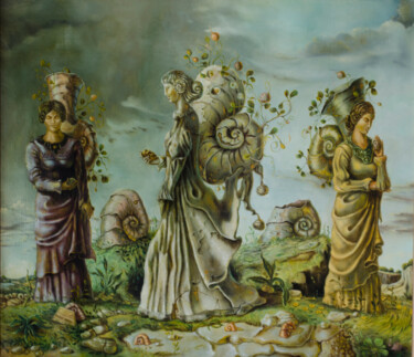 Pittura intitolato "After rain" da Mandy Sand, Opera d'arte originale, Olio