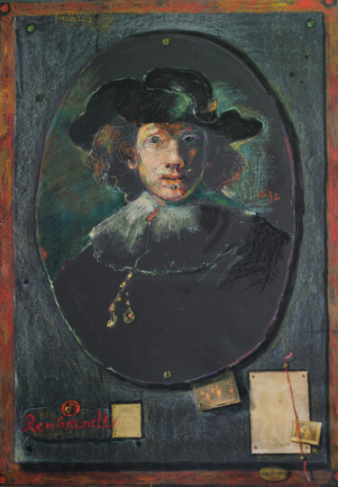 Pintura intitulada "Rembrandt 1632" por Mandy Sand, Obras de arte originais
