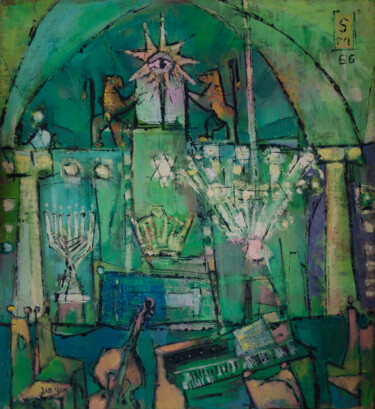 "Synagogue "Unirea S…" başlıklı Tablo Mandy Sand tarafından, Orijinal sanat, Petrol