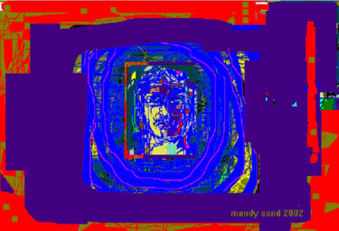 Digital Arts titled "Self Portrait digit…" by Mandy Sand, Original Artwork, Digital Painting