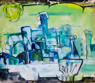 "Cityscape" başlıklı Tablo Mandy Sand tarafından, Orijinal sanat, Suluboya