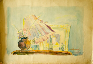 Pittura intitolato "Mandy's apartment w…" da Mandy Sand, Opera d'arte originale, Acquarello