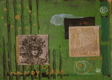 Collages intitolato "Witch" da Mandy Sand, Opera d'arte originale