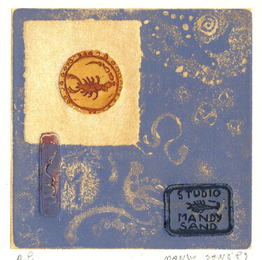 Отпечатки и Гравюры под названием "Symbols and letters…" - Mandy Sand, Подлинное произведение искусства, гравюра