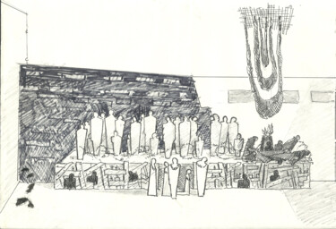 Disegno intitolato "Stage Planning_4" da Mandy Sand, Opera d'arte originale, Gesso