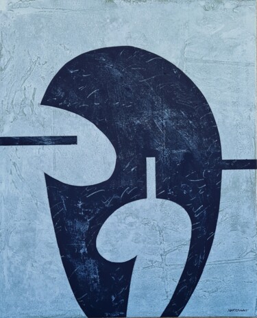 Pintura titulada "Format oval" por Manel Marzo-Mart, Obra de arte original, Acrílico Montado en Bastidor de camilla de madera
