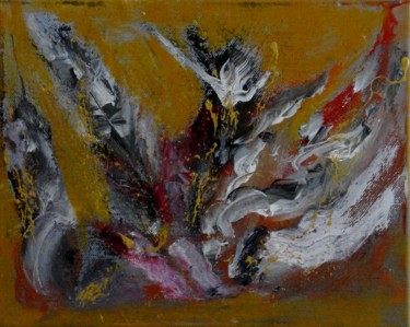 Malerei mit dem Titel "Gods spark" von Manfred Ruehrich, Original-Kunstwerk, Acryl