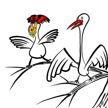 Vogelfutter Arts numériques intitulée "Vogelfutter" par Manfred Hoppe, Œuvre d'art originale, Travail numérique 2D