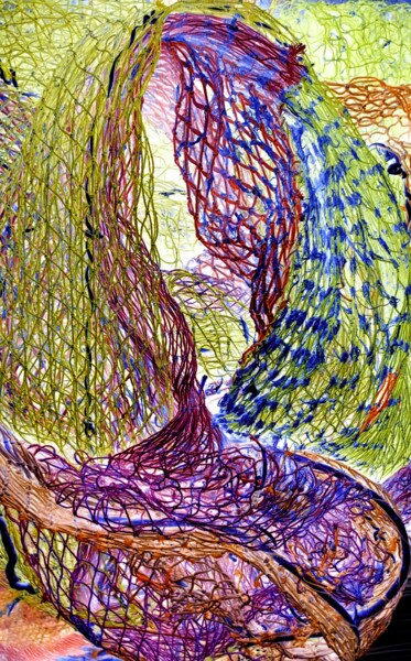 Arte digitale intitolato "Il pescatore di sog…" da Mangani', Opera d'arte originale