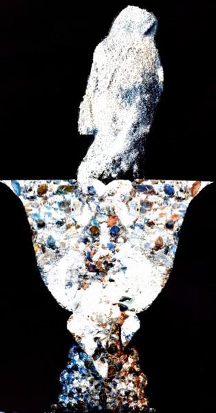 Arte digitale intitolato "Il falco sacro dei…" da Mangani', Opera d'arte originale