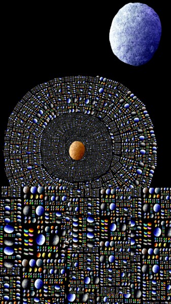 Arte digitale intitolato "Luna park per Marte" da Mangani', Opera d'arte originale