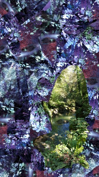 Arte digitale intitolato "La foresta magica" da Mangani', Opera d'arte originale