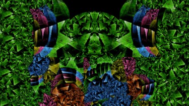 Digital Arts titled "Sbandieratore verde…" by Mangani', Original Artwork